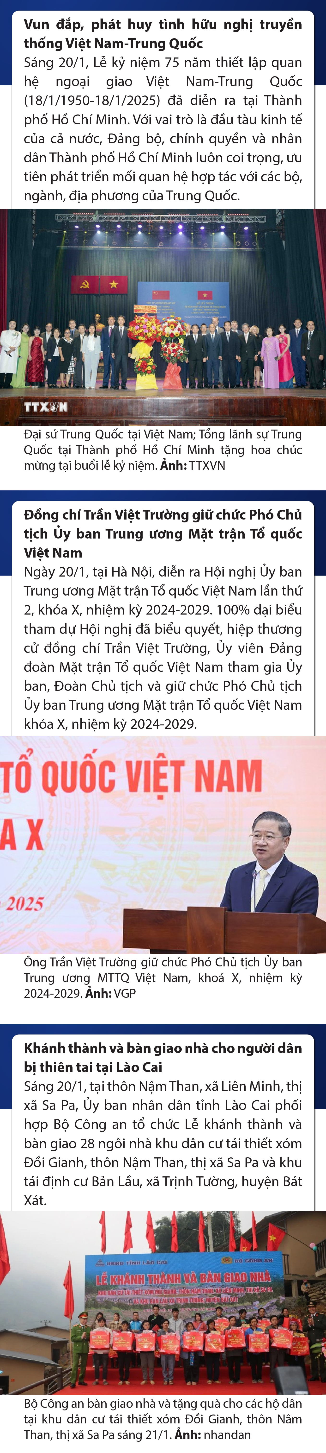 Sự kiện nổi bật trong nước, cá cược bóng đá m88 tế ngày 20/1