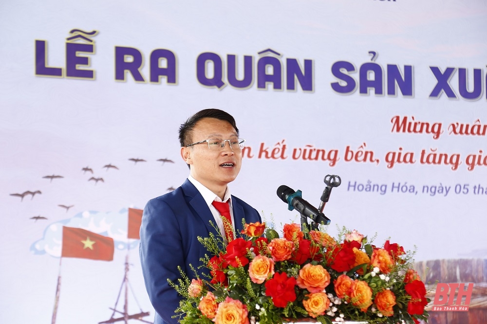 Chủ tịch UBND tỉnh Đỗ Minh Tuấn dự lễ ra quân sản xuất đầu năm tại m88 link mới nhất TNHH Thực phẩm và Thương mại dịch vụ Lê Gia
