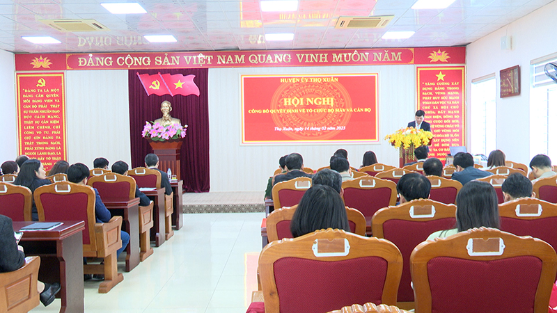 Thọ Xuân: Công bố Quyết định thành lập Ban Tuyên giáo và Dân vận nhà cái m88 uỷ