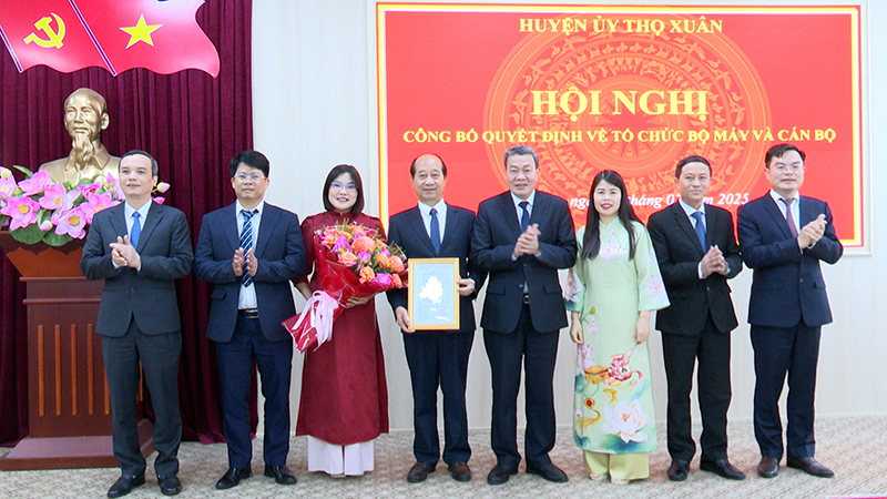 Thọ Xuân: Công bố Quyết định thành lập Ban Tuyên giáo và Dân vận nhà cái m88 uỷ