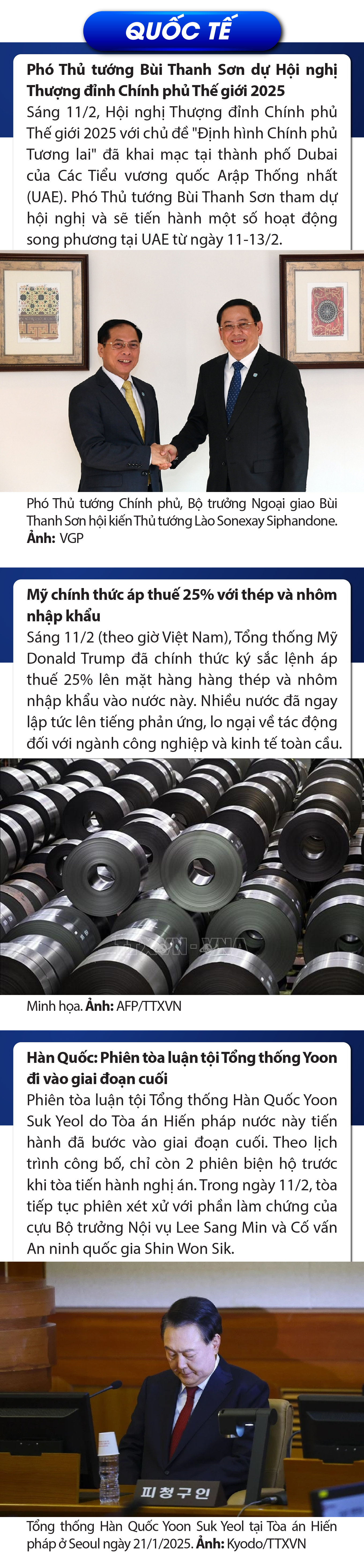 Sự kiện nổi bật trong nước, m88 the thao tế ngày 11/2/2025