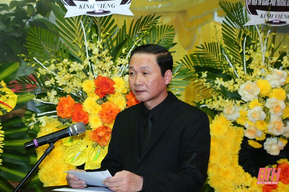 Truy điệu, tiễn đưa đồng chí Phạm Minh Đoan, nguyên Phó Bí thư Tỉnh ủy, nguyên Chủ tịch UBND tỉnh Thanh Hóa về nơi an nghỉ cuối cùng