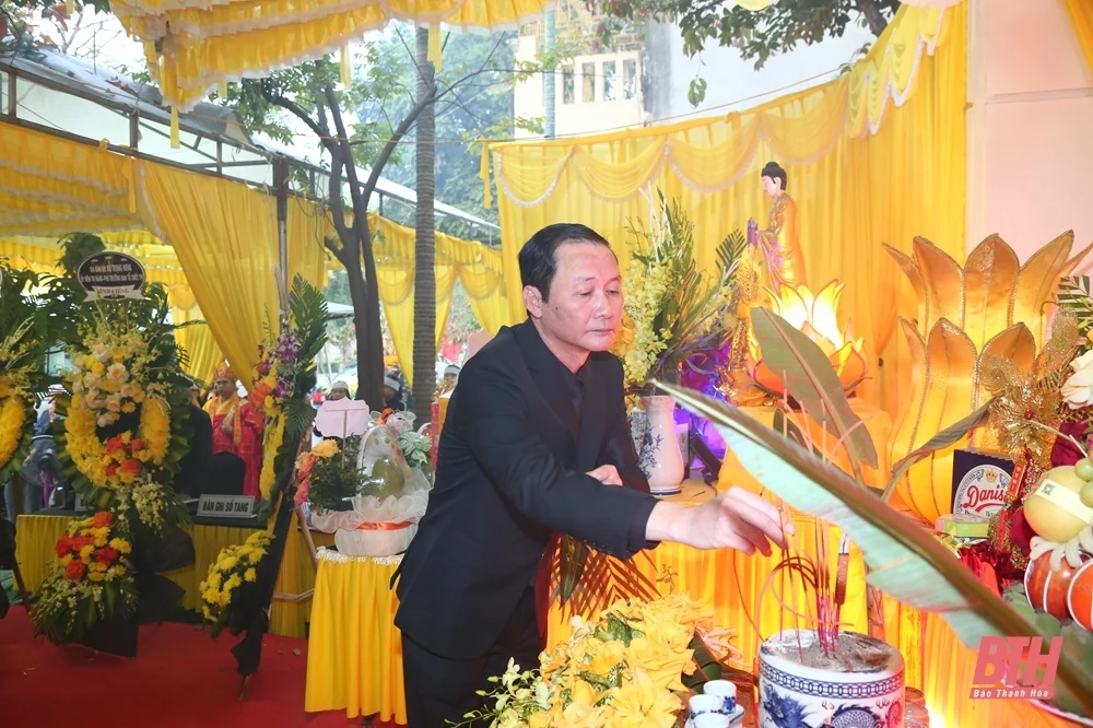 Truy điệu, tiễn đưa đồng chí Phạm Minh Đoan, nguyên Phó Bí thư Tỉnh ủy, nguyên Chủ tịch UBND tỉnh Thanh Hóa về nơi an nghỉ cuối cùng