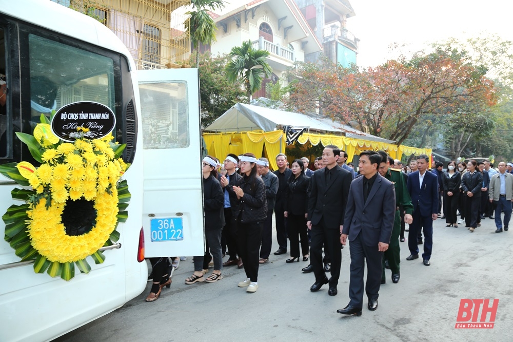 Truy điệu, tiễn đưa đồng chí Phạm Minh Đoan, nguyên Phó Bí thư Tỉnh ủy, nguyên Chủ tịch UBND tỉnh Thanh Hóa về nơi an nghỉ cuối cùng