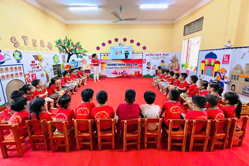 Trường Mầm non Nga Hải: Nơi gửi gắm niềm tin của phụ huynh
