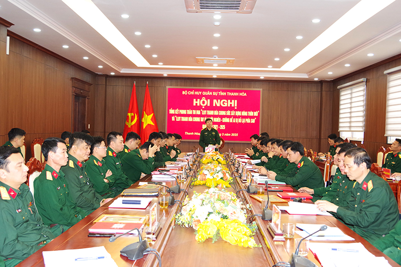 Tổng kết phong trào thi đua “LLVT tỉnh Thanh Hóa chung sức xây dựng nông thôn mới” và “LLVT tỉnh chung tay vì người nghèo – không để ai bị bỏ lại phía sau”, giai đoạn 2021 - 2025