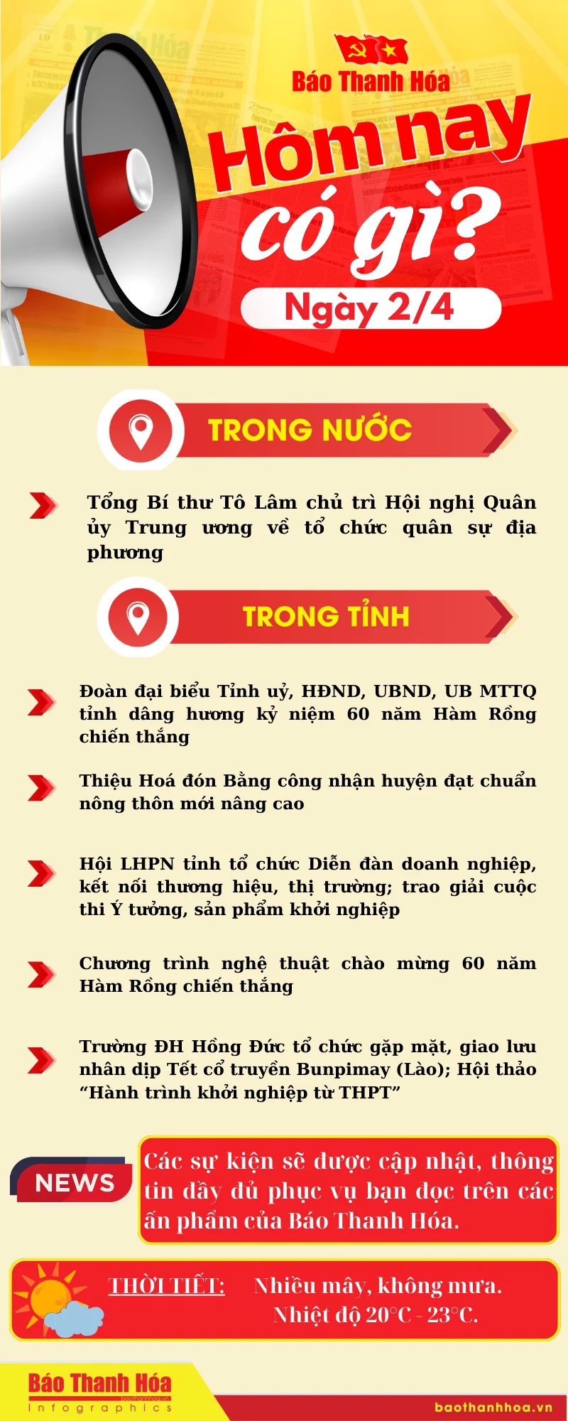 Hôm nay có gì? - Sự kiện nổi bật ngày 2/4/2025