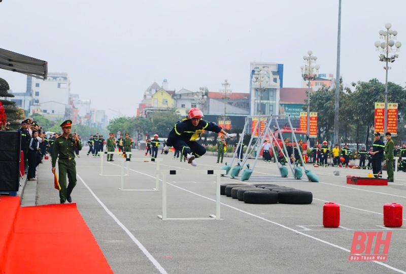 Thanh Hóa đoạt giải Nhì toàn đoàn Hội thi thể thao nghiệp vụ chữa cháy và đăng ký m88, cứu hộ Khu vực III