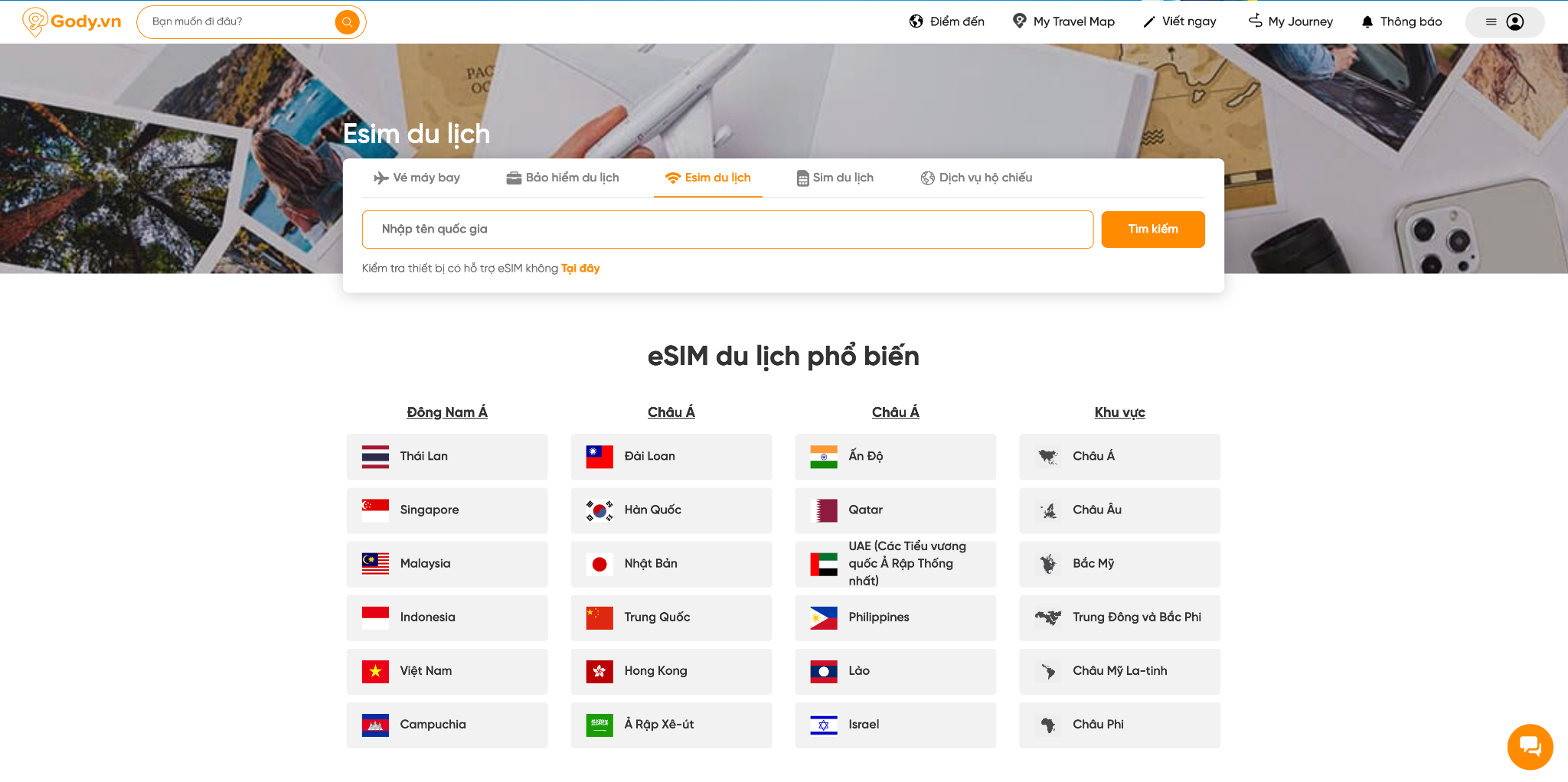 Top Website bán eSIM du lịch uy tín 2025