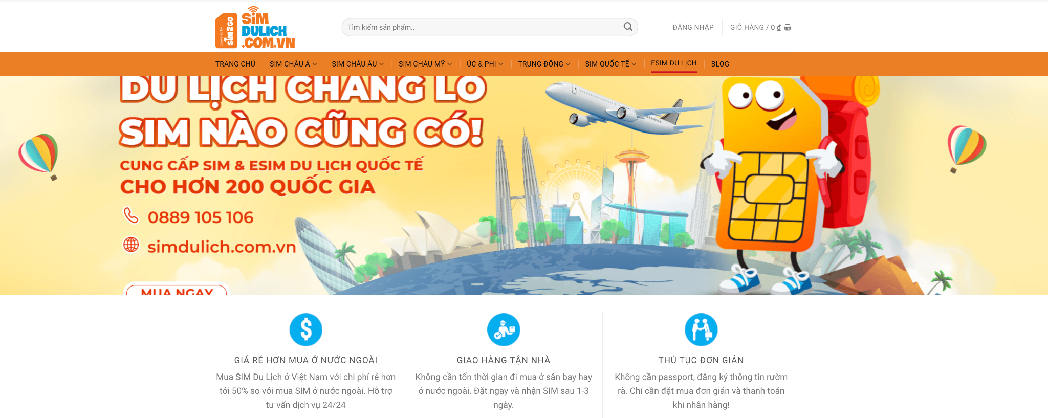 Top Website bán eSIM du lịch uy tín 2025