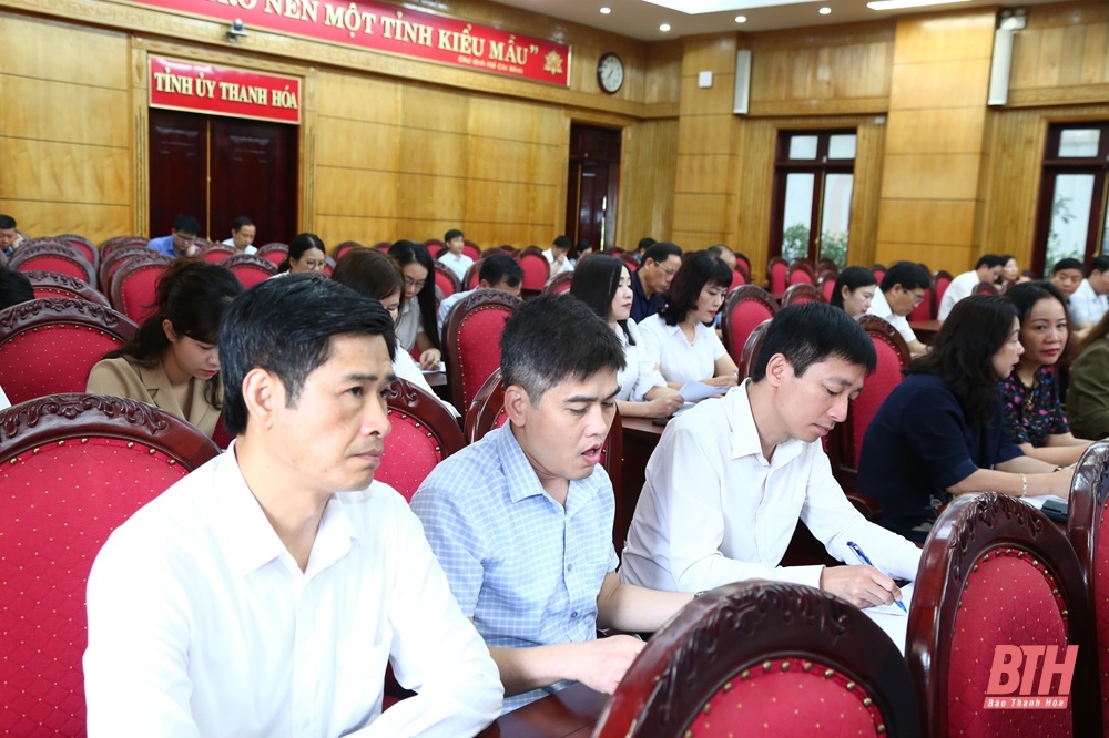 Lấy ý kiến dự thảo kế hoạch tổ chức Đại hội Đảng bộ các cấp tiến tới Đại hội đại biểu Đảng bộ tỉnh Thanh Hoá lần thứ XX, nhiệm kỳ 2025-2030