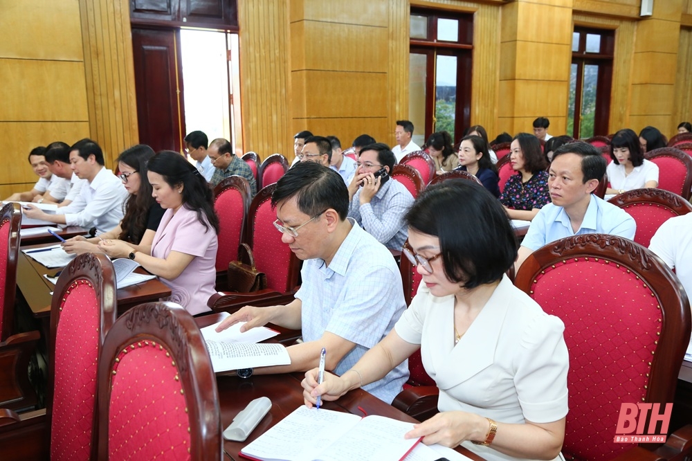 Lấy ý kiến dự thảo kế hoạch tổ chức Đại hội Đảng bộ các cấp tiến tới Đại hội đại biểu Đảng bộ tỉnh Thanh Hoá lần thứ XX, nhiệm kỳ 2025-2030