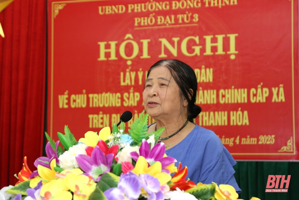 Chủ tịch UBND tỉnh Đỗ Minh Tuấn dự hội nghị lấy ý kiến Nhân dân về việc sắp xếp đơn vị hành chính cấp xã trên địa bàn thành phố Thanh Hóa
