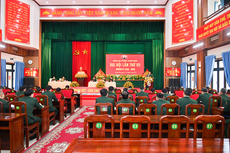 Đảng bộ Phòng Tham mưu Bộ đội Biên phòng tỉnh tổ chức Đại hội dang nhap m88 kỳ 2025-2030