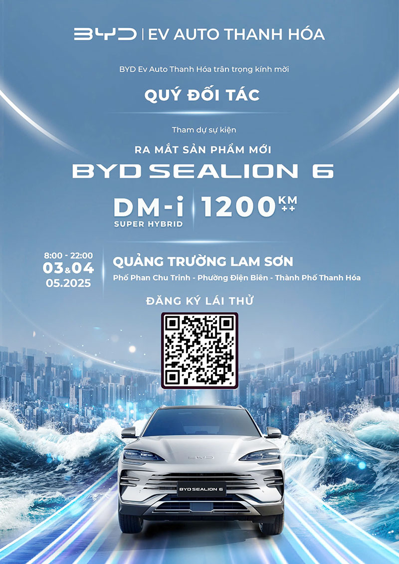 BYD Thanh Hóa ra mắt công nghệ đột phá và đại tiệc âm nhạc thăng hoa tại Quảng trường Lam Sơn