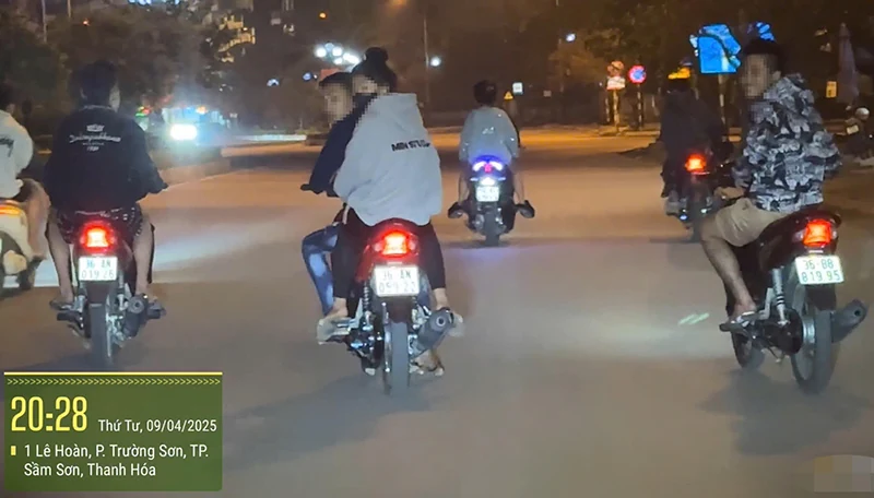 Xử phạt nguội đối với 17 thanh, thiếu niên vi phạm trật tự an toàn giao thông