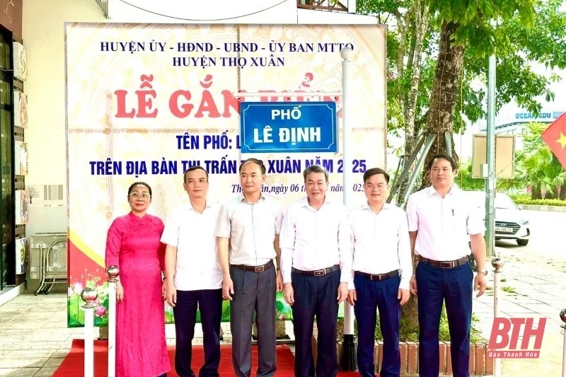  Thọ Xuân công bố đặt tên đường, phố trên địa bàn huyện