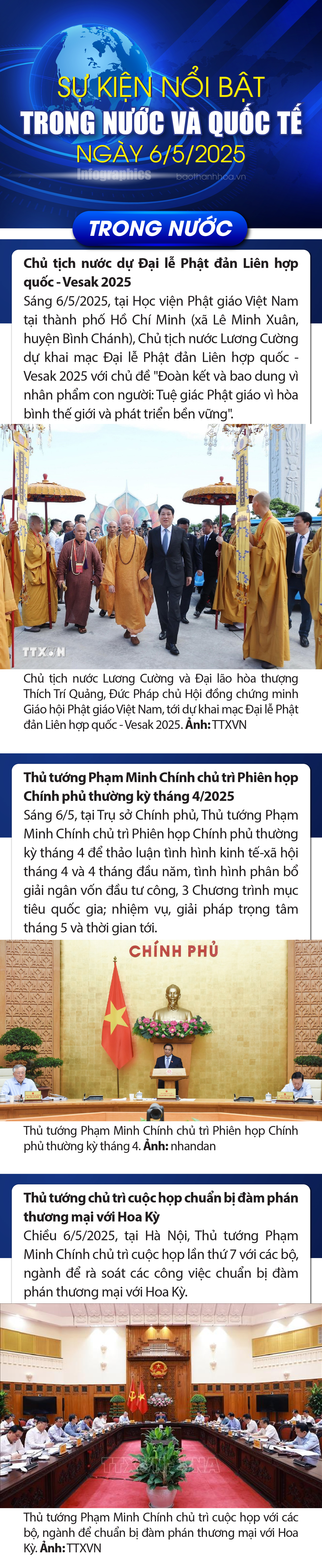 Sự kiện nổi bật trong nước, m m88 tế ngày 6/5/2025