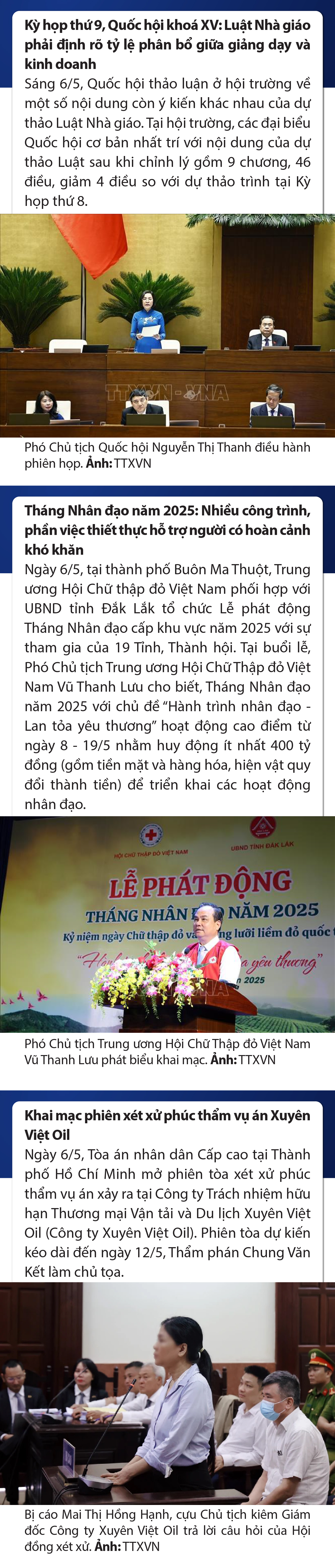 Sự kiện nổi bật trong nước, m m88 tế ngày 6/5/2025