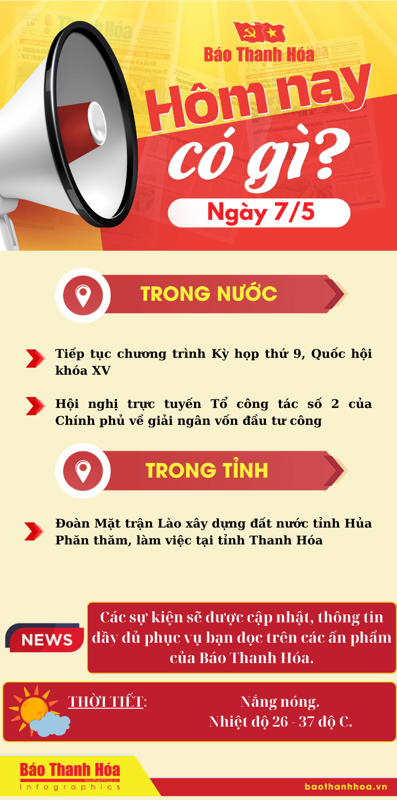 Hôm nay có gì? - Sự kiện nổi bật ngày 7/5/2025