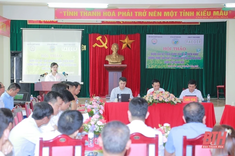 Đánh giá kết quả bước đầu và triển khai chương trình sản xuất lúa giảm phát thải nhà kính tại Thanh Hóa