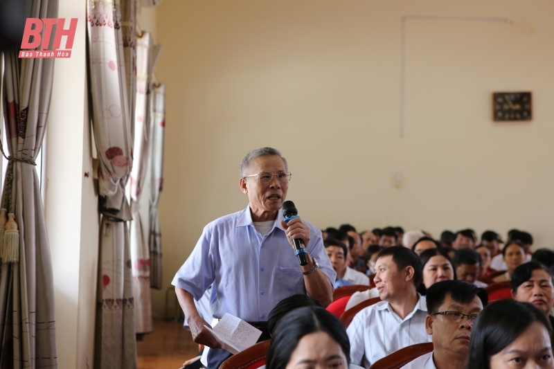 Tổ đại biểu HĐND tỉnh tiếp xúc cử tri huyện Nga Sơn