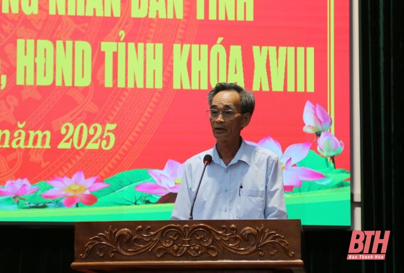 Phó Chủ tịch Thường trực HĐND m m88 Lê Tiến Lam tiếp xúc cử tri huyện Hoằng Hóa