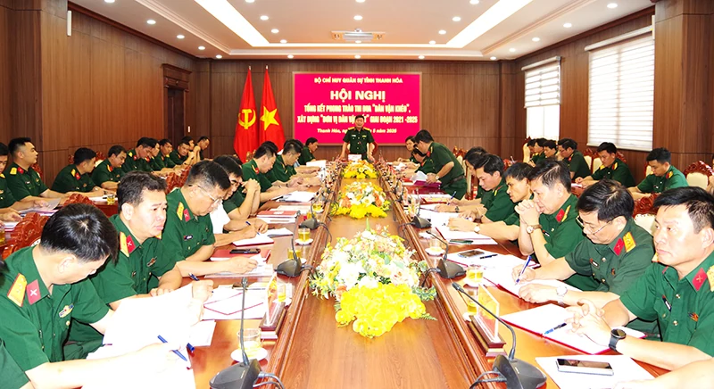 Bộ CHQS link m88 tổng kết phong trào thi đua “Dân vận khéo”, xây dựng “Đơn vị dân vận tốt” giai đoạn 2021-2025 
