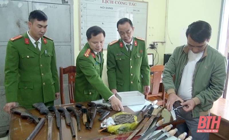 Thu hồi gần 700 khẩu súng và hàng nghìn vật link m88 nổ, vũ khí thô sơ
