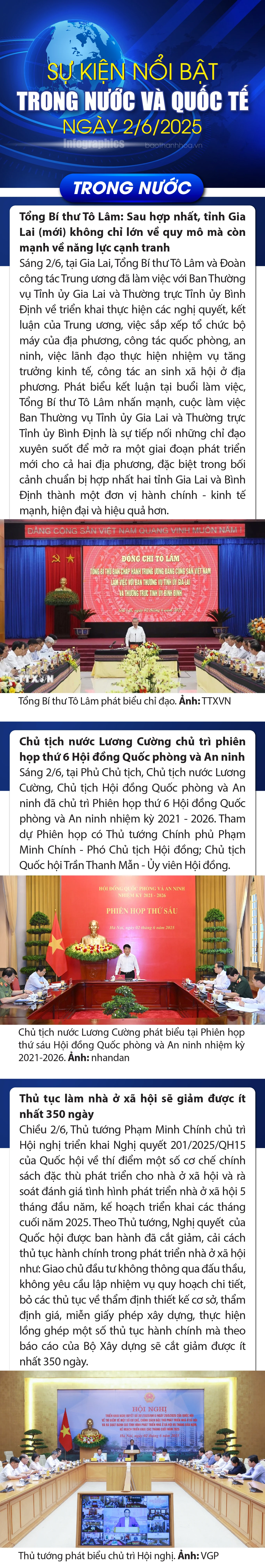 Sự kiện nổi bật trong nước, vao m88 tế ngày 2/6/2025