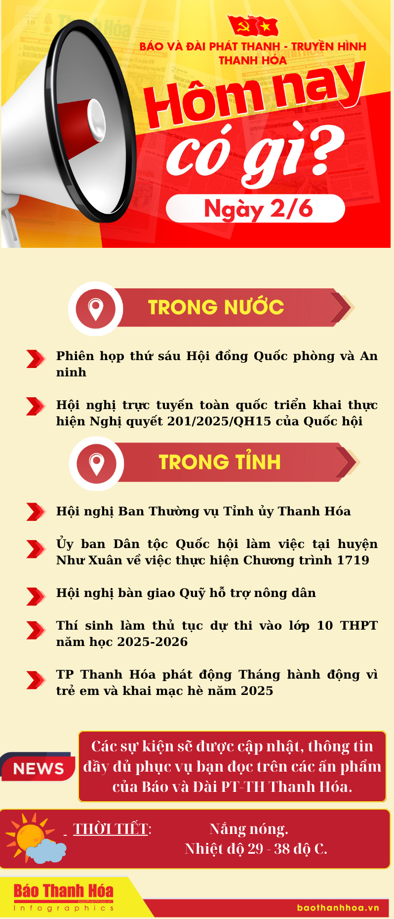 Hôm nay có gì? - Sự kiện nổi bật ngày 2/6/2025