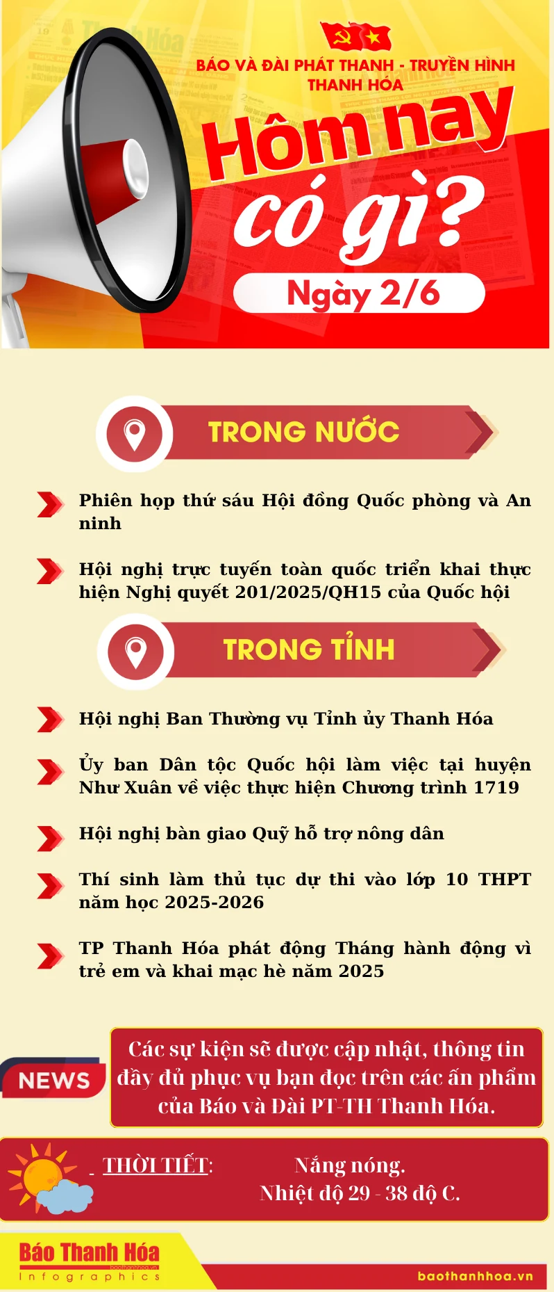 Hôm nay có gì? - Sự kiện nổi bật ngày 2/6/2025