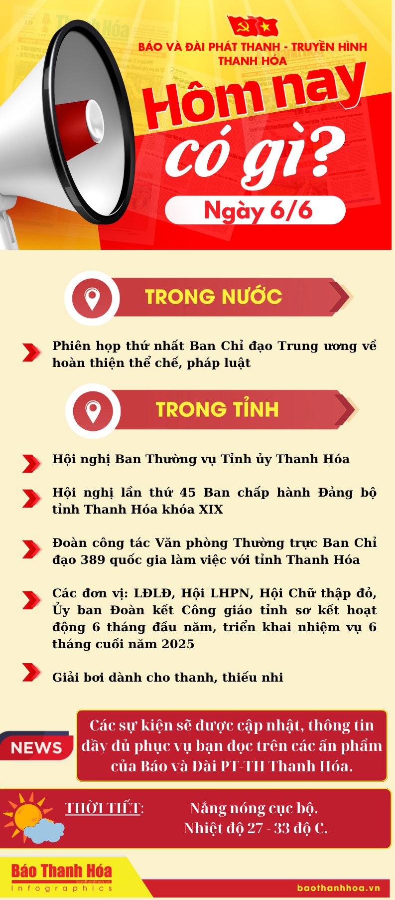 Hôm nay có gì? - Sự kiện nổi bật ngày 6/6/2025