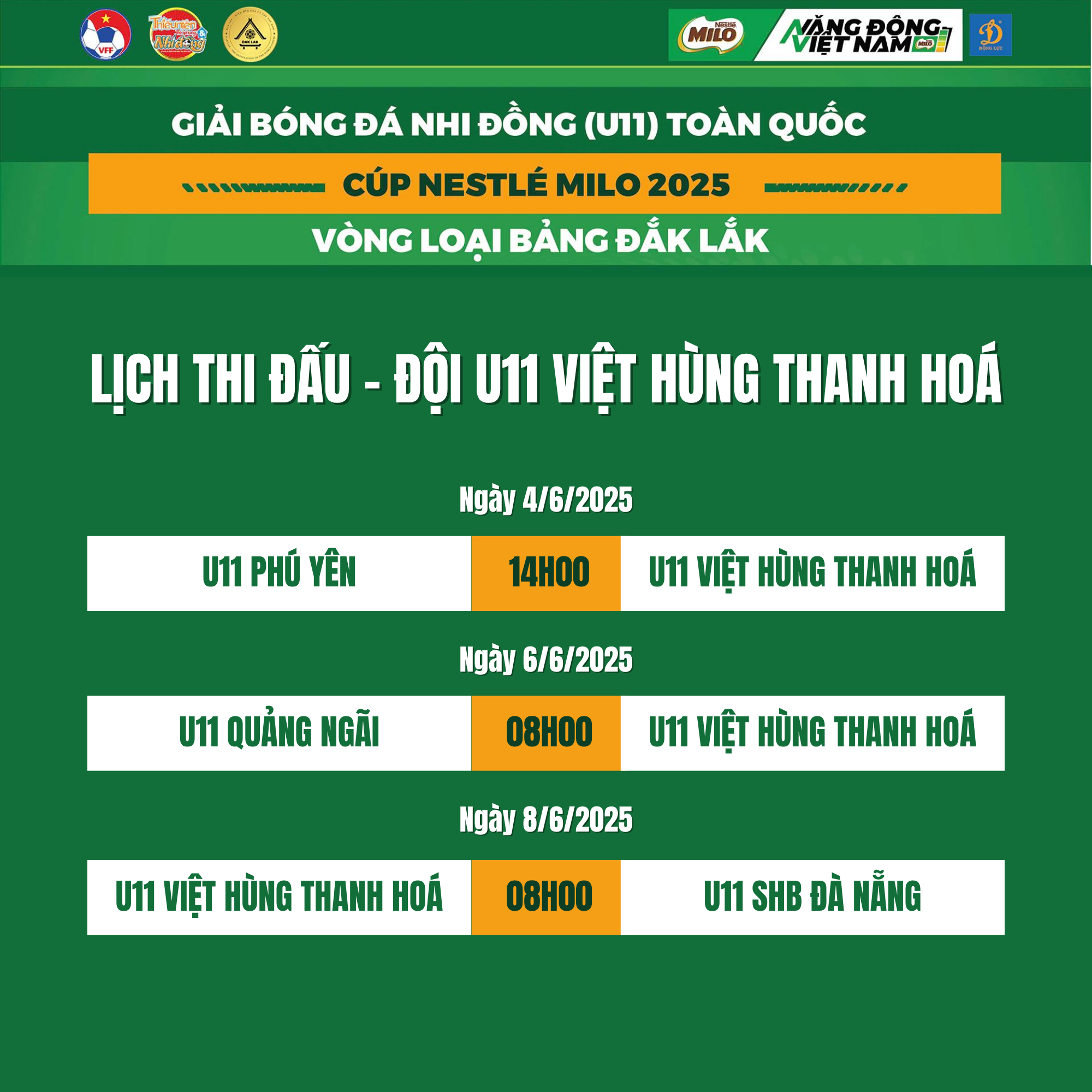U11 Việt Hùng m88 link mới nhất vào bảng đấu vừa sức tại vòng loại giải Bóng đá Nhi đồng toàn quốc 2025 