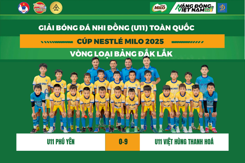 U11 Việt Hùng link đăng nhập m88 Hoá thắng trận ra quân tại vòng loại Giải Nhi đồng toàn quốc 2025 với tỷ số không tưởng