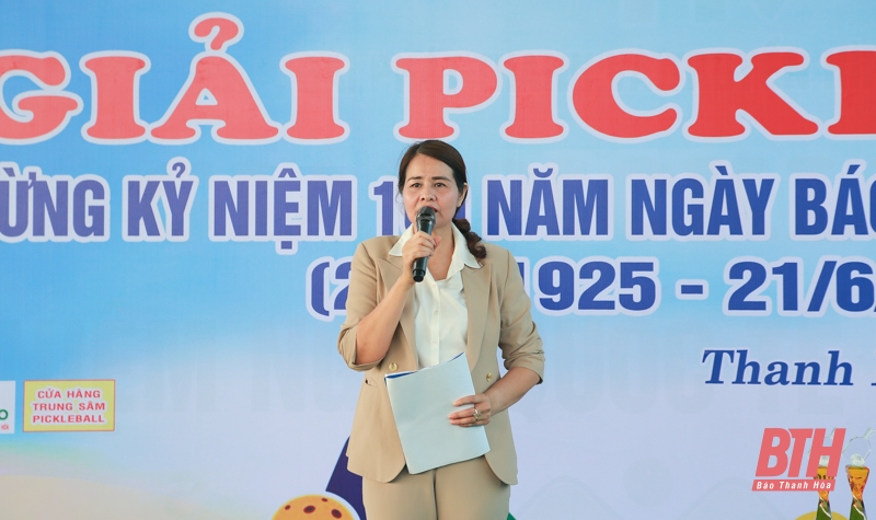 Gần 100 VĐV tranh tài tại Giải Pickleball chào mừng kỷ niệm 100 năm ngày Báo chí Cách mạng Việt Nam