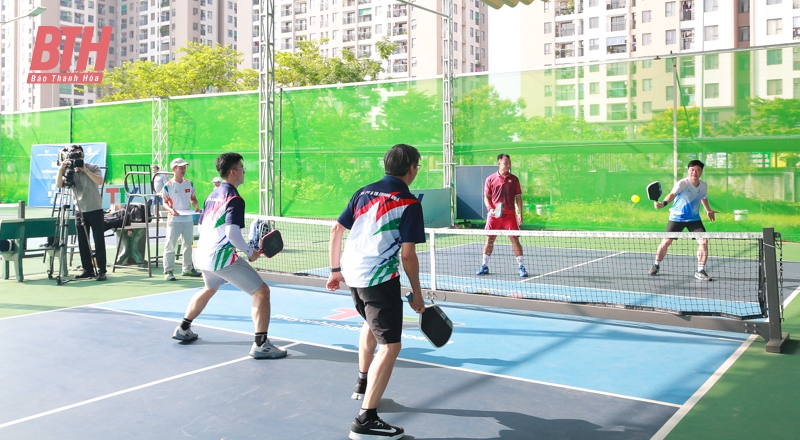 Gần 100 VĐV tranh tài tại Giải Pickleball chào mừng kỷ niệm 100 năm ngày Báo chí Cách mạng Việt Nam
