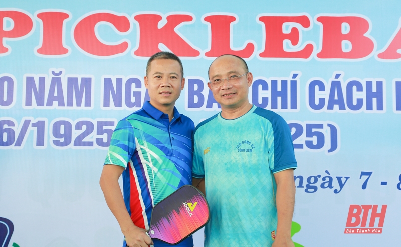 Gần 100 VĐV tranh tài tại Giải Pickleball chào mừng kỷ niệm 100 năm ngày Báo chí Cách mạng Việt Nam