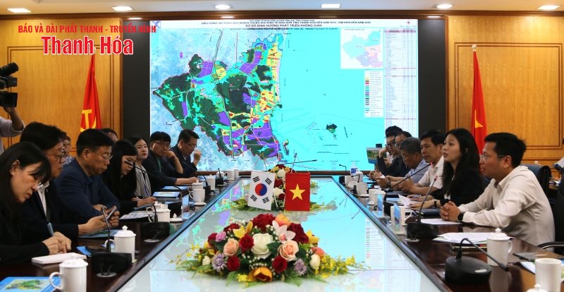 Đoàn công tác TP Seongnam (Hàn Quốc) thăm và làm việc link vào m88 bhki Khu kinh tế Nghi Sơn