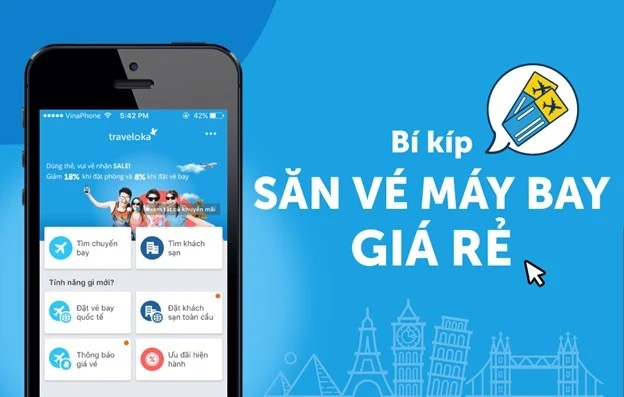 Săn vé máy bay giá rẻ chưa bao giờ dễ như trên Traveloka