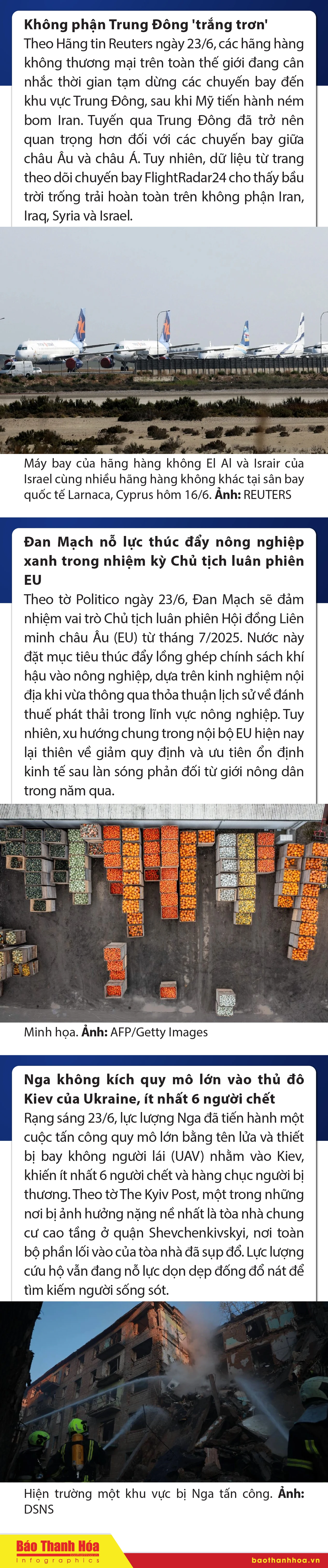 Sự kiện nổi bật trong nước, quốc tế ngày 23/6/2025