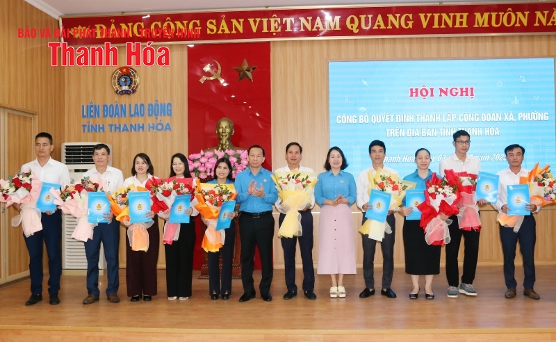 Công bố Quyết định link m88 41 công đoàn xã, phường