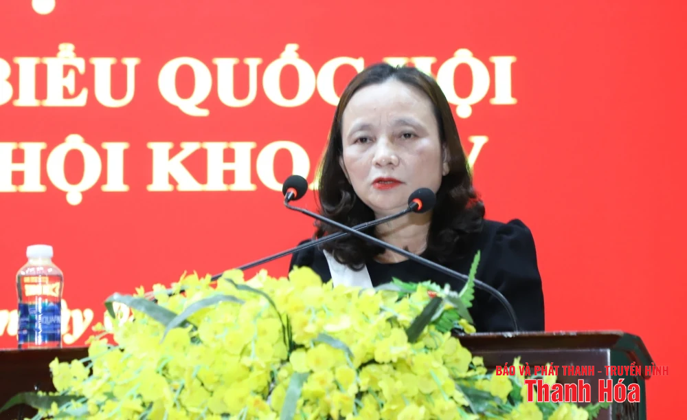 Bộ trưởng Bộ Dân tộc và Tôn giáo Đào Ngọc Dung tiếp xúc cử tri phường Tĩnh Gia