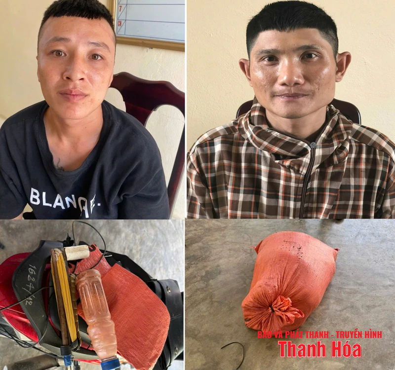 Công an phường Đông Quang tuần tra đêm bảo vệ bình yên cho Nhân dân