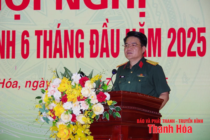 Bộ CHQS tỉnh tổ chức hội nghị Quân chính 6 tháng đầu năm 2025