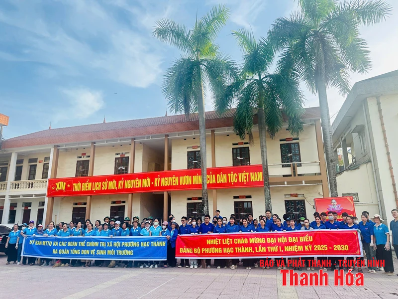Ra quân vệ sinh môi trường khu vực Nhà bia tưởng niệm m88 the thao sĩ
