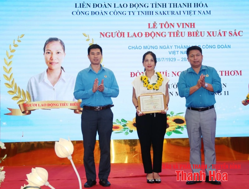 Công đoàn Công ty TNHH Sakurai Việt Nam tôn vinh 76 người lao động tiêu biểu, xuất sắc