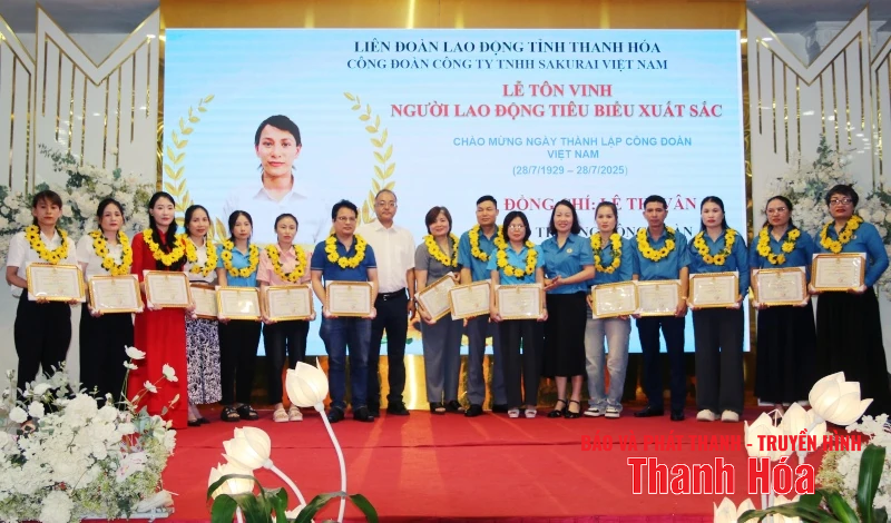 Công đoàn Công ty TNHH Sakurai Việt Nam tôn vinh 76 người lao động tiêu biểu, xuất sắc