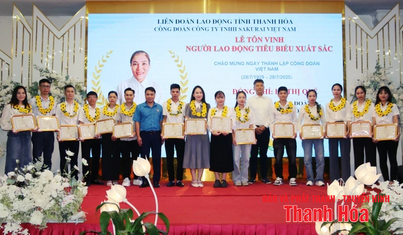 Công đoàn Công ty TNHH Sakurai Việt Nam tôn vinh 76 người lao động tiêu biểu, xuất sắc