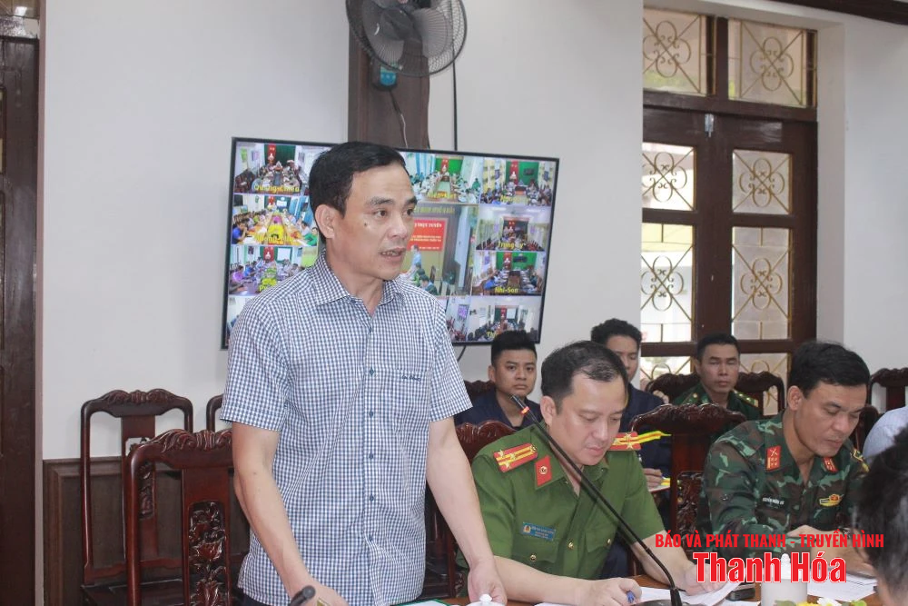 Phó Chủ tịch UBND m88 trang chủ Mai Xuân Liêm họp với 24 xã miền núi về công tác ứng phó bão số 3